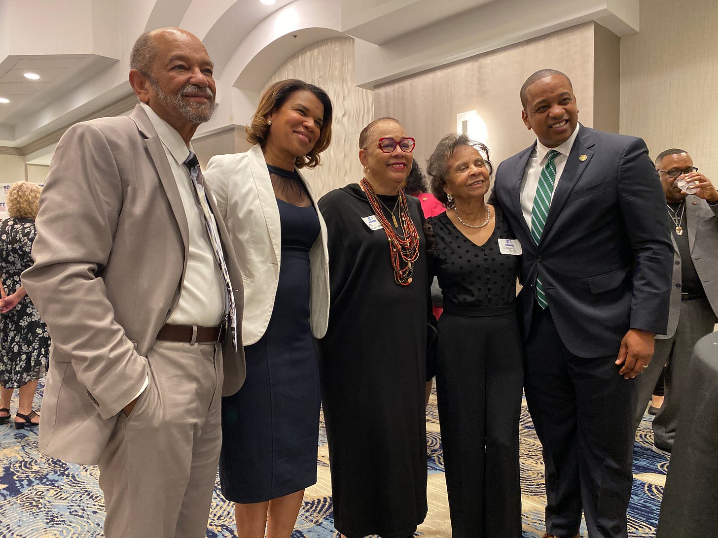 Fmr Lt. Governor Justin Fairfax and guests