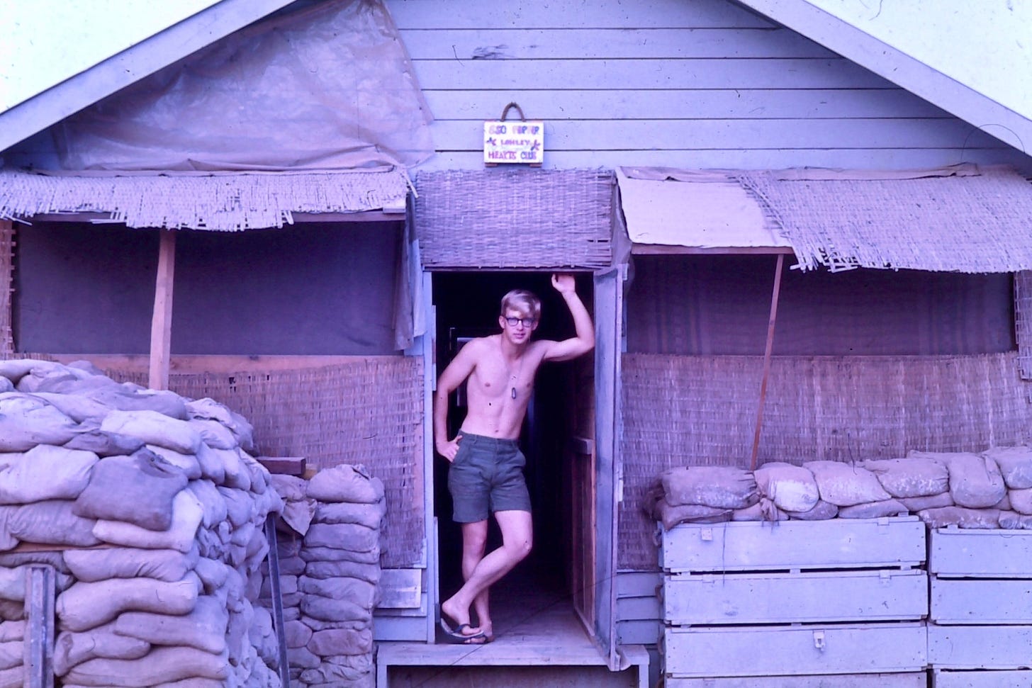 Me at Sergeant Pepper’s Lonely Hearts Club. 📸: Củ Chi, Vietnam. 1968.