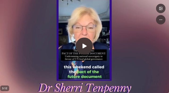 Important Message From Dr. Sherry Tenpenny: United Nations Pact of the Future