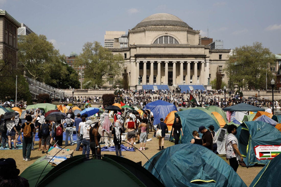 Israel-Hamas war protesters defy Columbia University's deadline to disband  or face suspension | News, Sports, Jobs - Adirondack Daily Enterprise