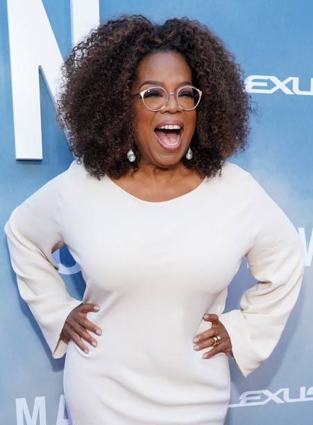 Oprah Winfrey attends the premiere of OWN's "David Makes Man" at NeueHouse Hollywood on August 06, 2019 in Los Angeles, California.