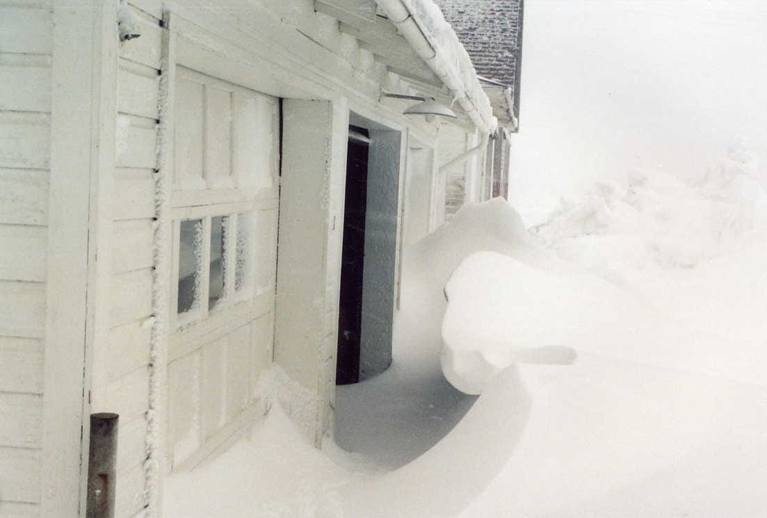 Drifts by the garage at GFF