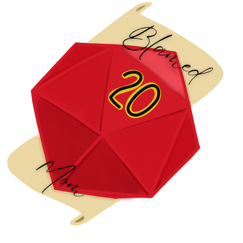 D20 labeled "Blamed Mom"