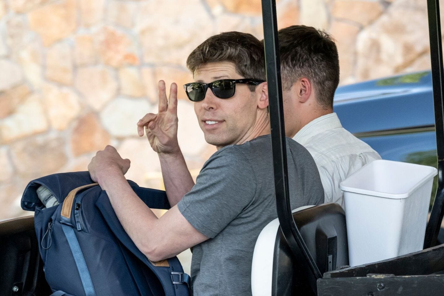 Sam Altman at the media and tech conference in Sun Valley in July 2024.