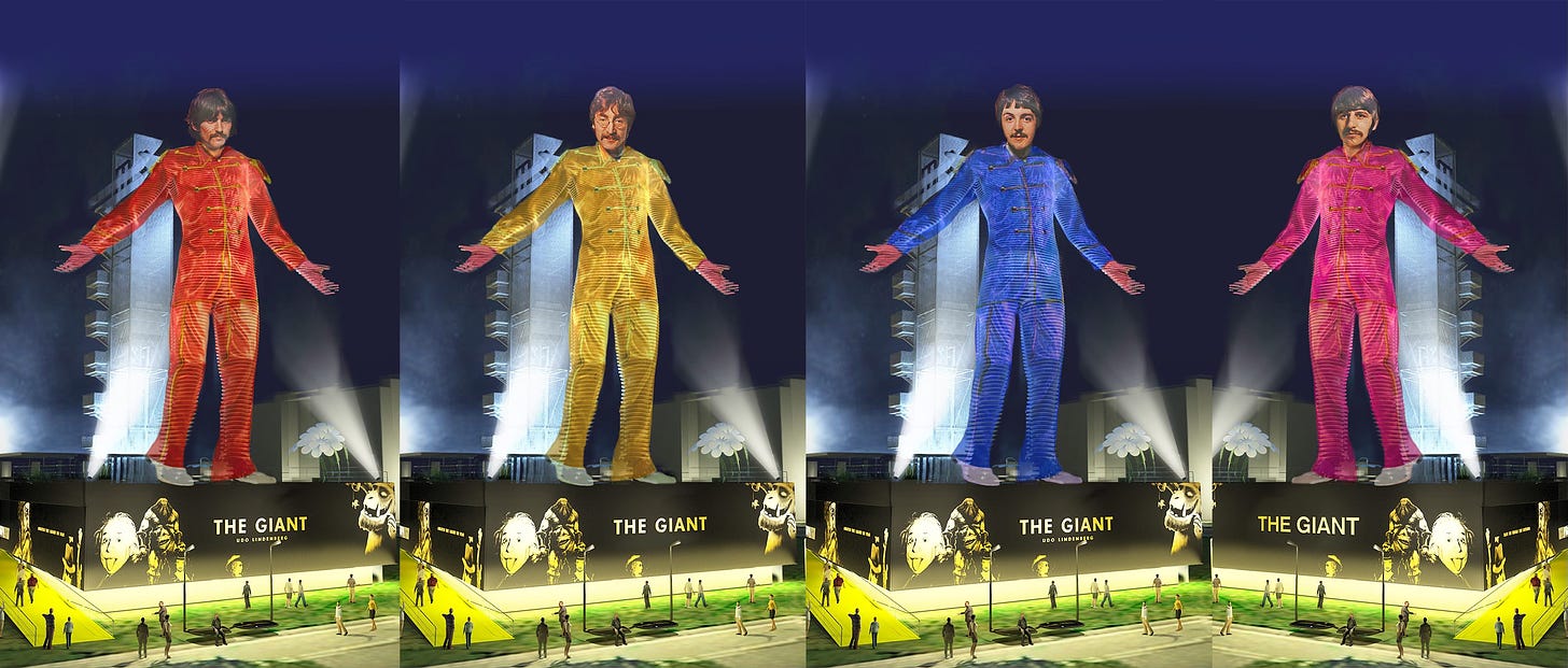 The Beatles The Giant statue