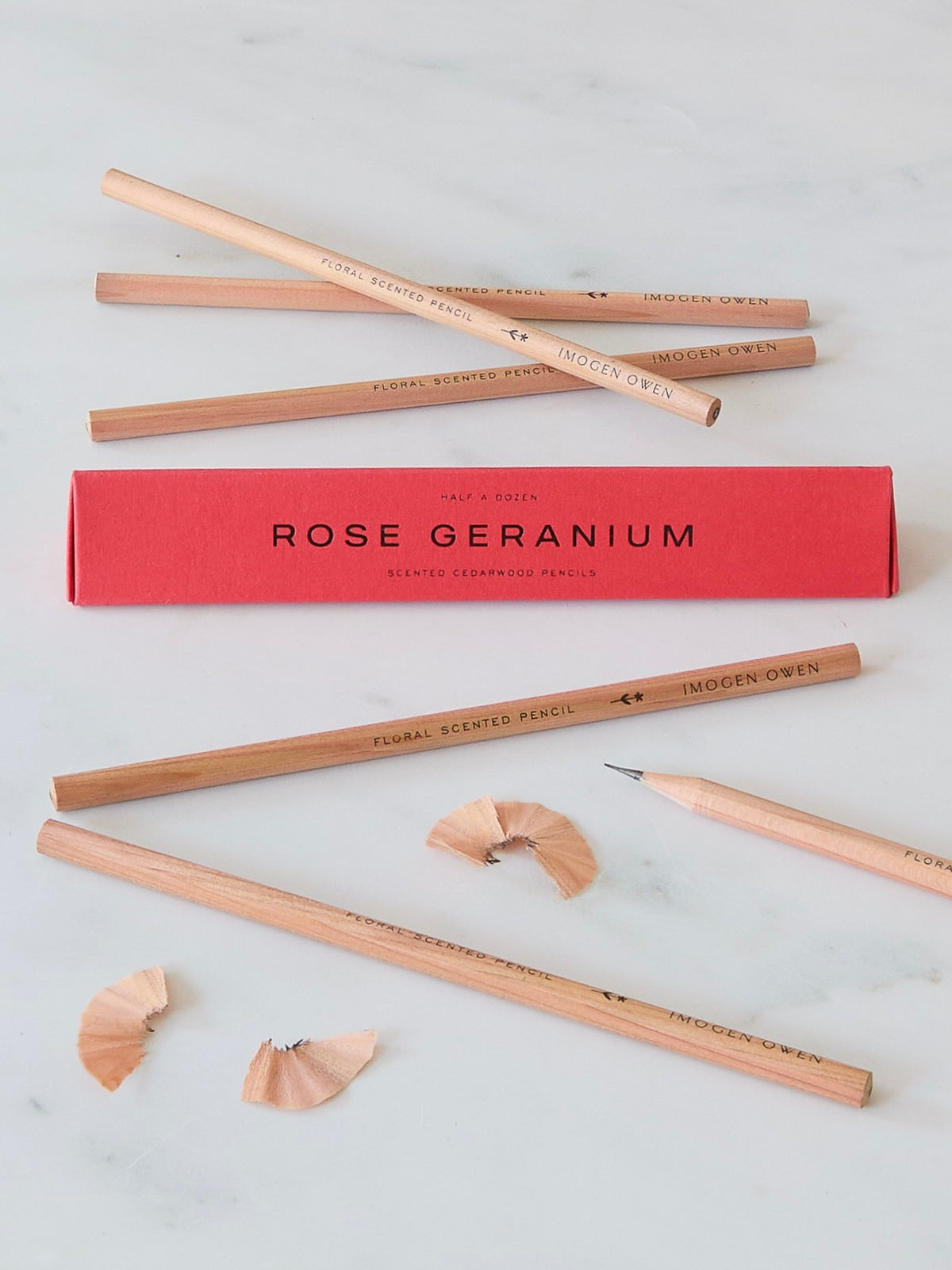 Imogen Owen Scented Cedarwood Pencils, Rose Geranium