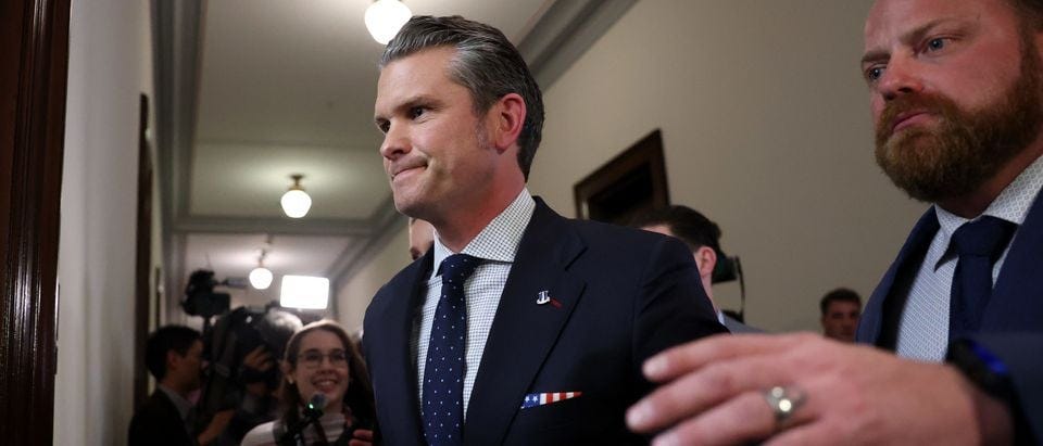 Trump's Nominee For Defense Secretary Pete Hegseth Meets With Lawmakers On Capitol Hill