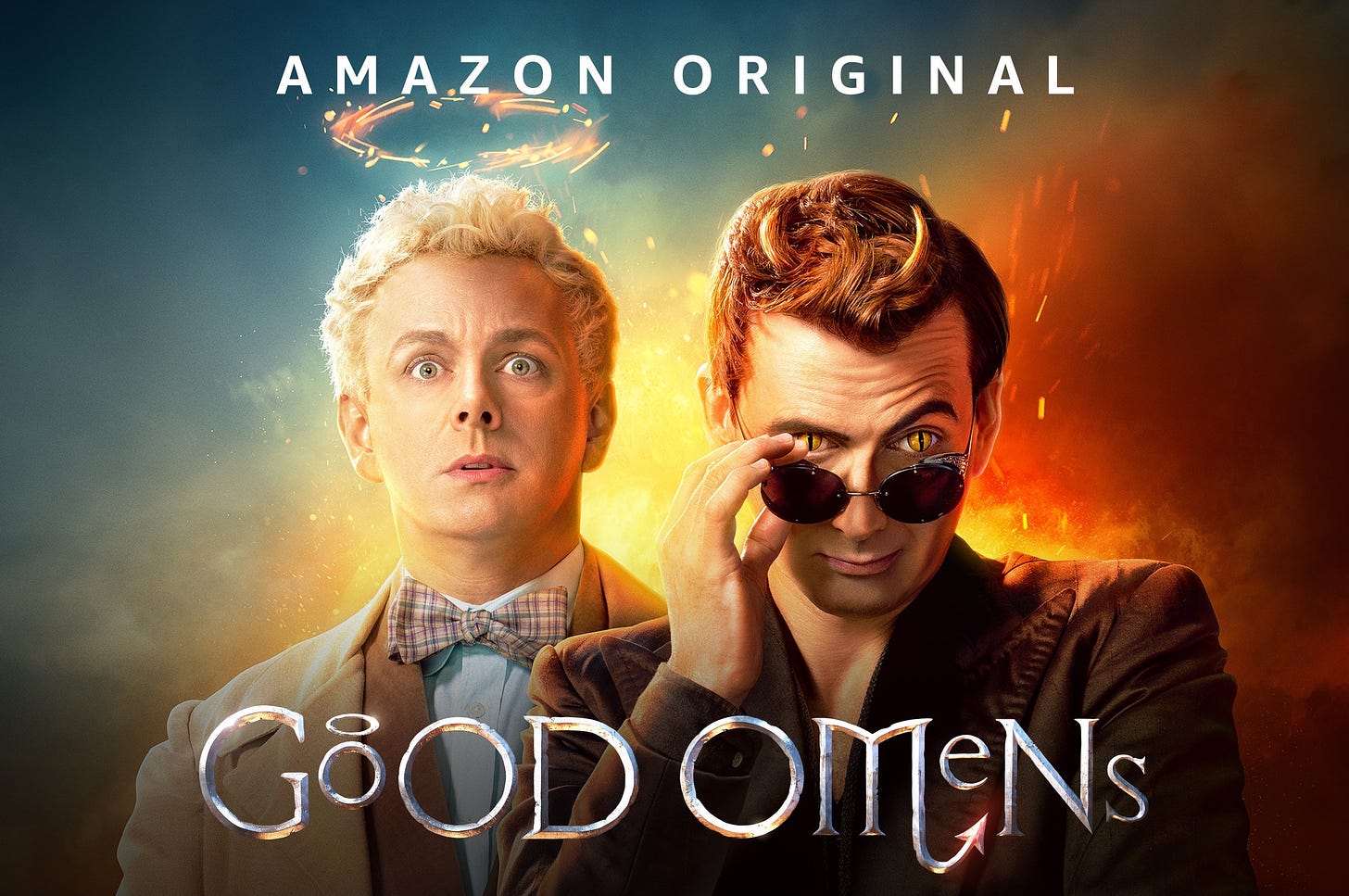 Good Omens starring David Tennant and Michael Sheen. Click here to check it out.
