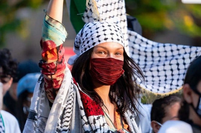 Bella Hadid continues to speak up for Palestinians on Instagram | Arab News