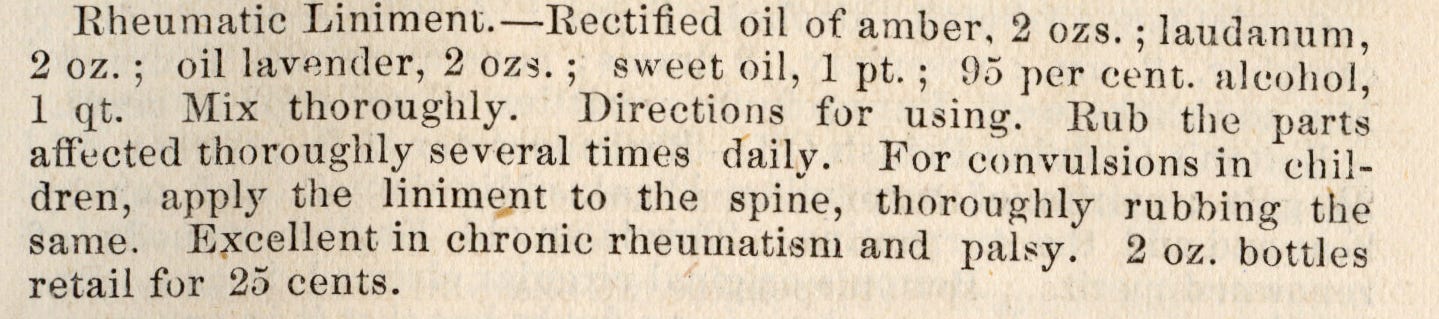 Liniment formula