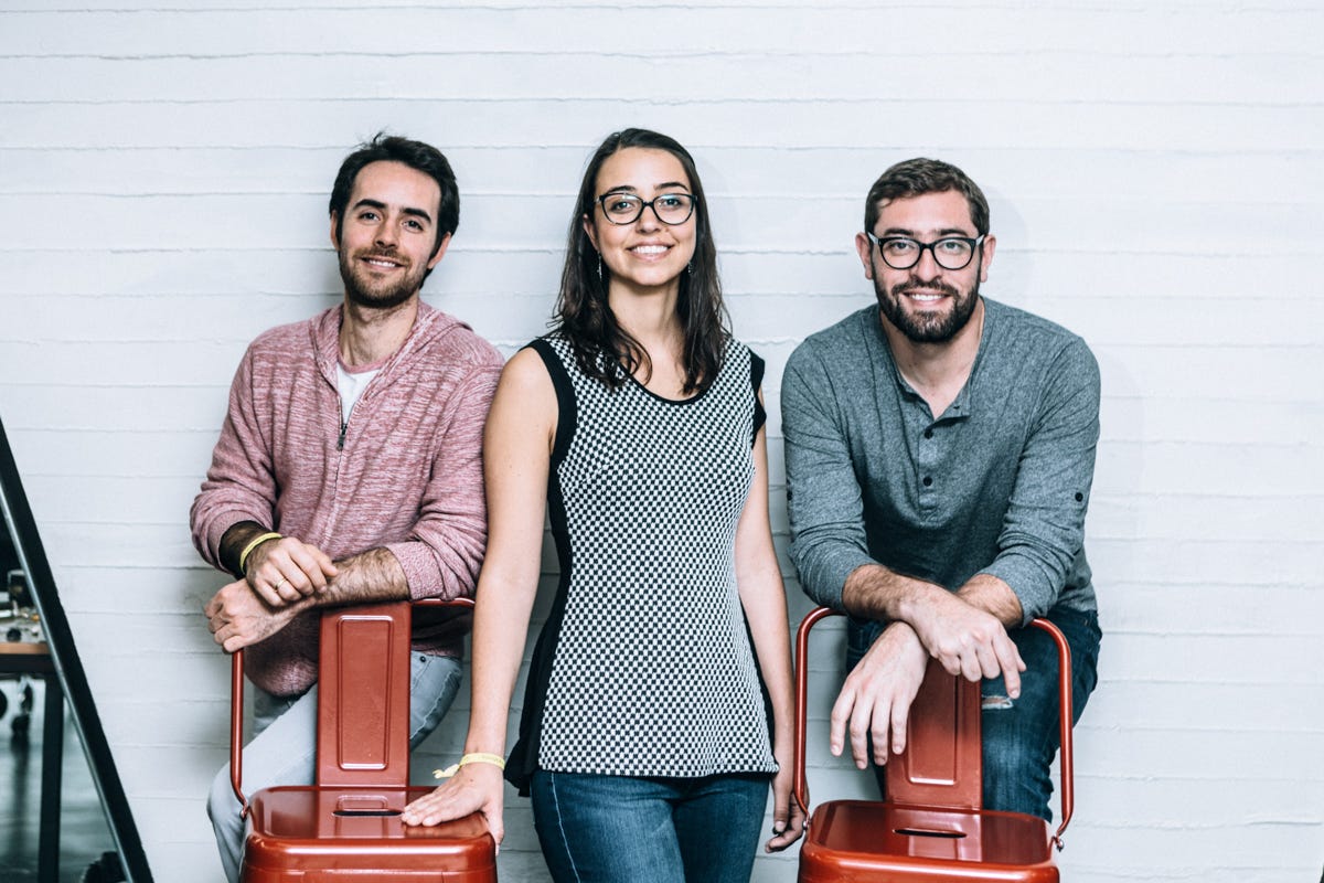 Mariana Costa, Rodulfo Prieto, Gabriel Rocha, Regina Acher, Laboratoria’s Co-founders