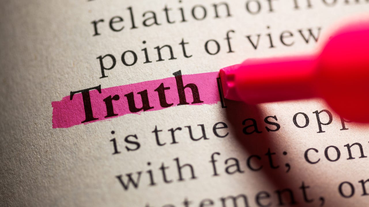 The word "Truth" highlighted in pink.