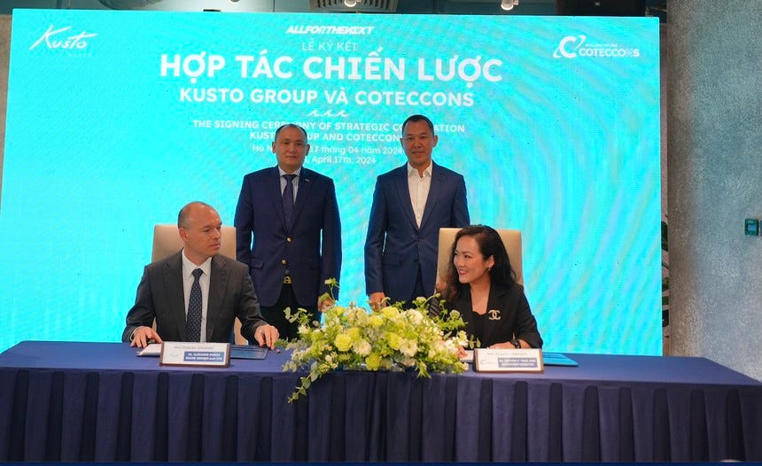 Kusto Group cam kết rót 200 triệu USD hợp tác đồng đầu tư với Coteccons (CTD) Kusto Group cam kết rót 200 triệu USD hợp tác đồng đầu tư với Coteccons (CTD)