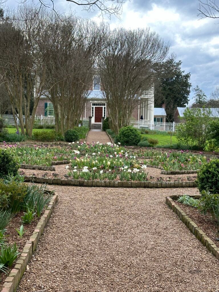 English gardens at Andrew Jackson's Hermitage