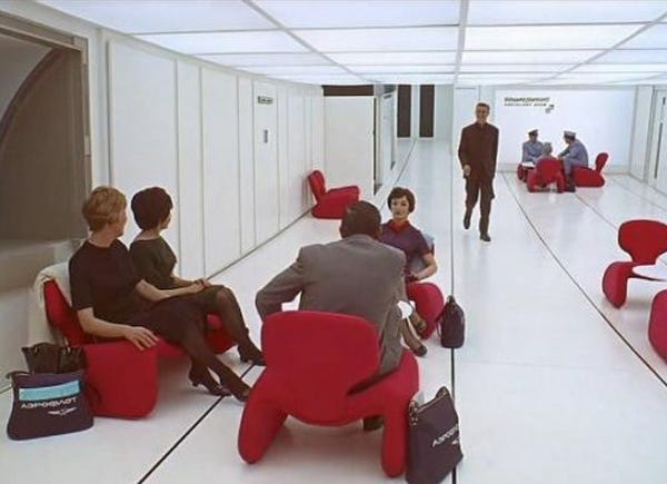 Djinn chair by Olivier Mourgue as seen in 2001: A Space Odyssey - Film and  Furniture