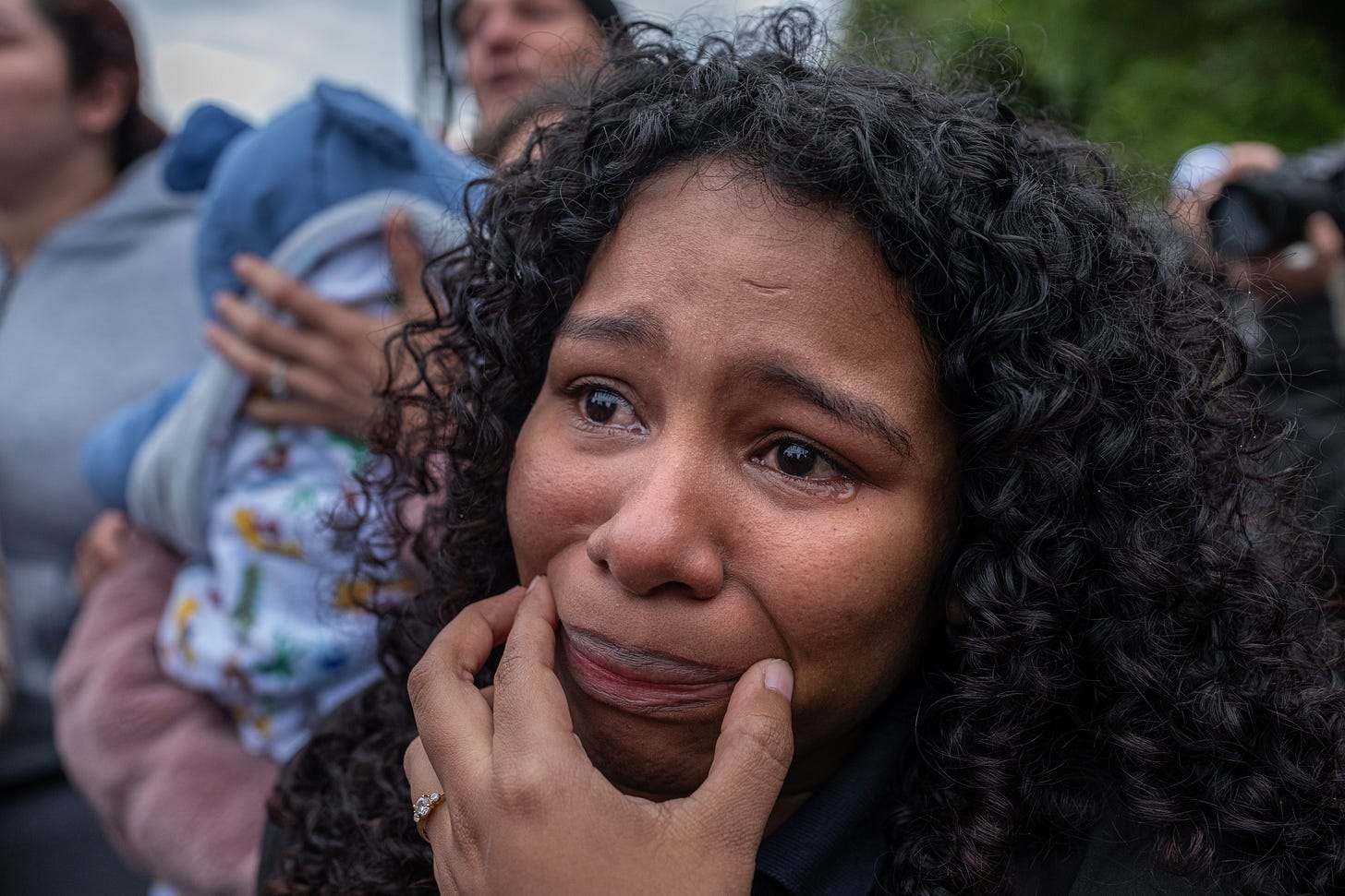 Raquel Bueno's husband was detained in a Sunday morning immigration enforcement action in Nashville. (Photo: John Partipilo/Tennessee Lookout) Raquel Bueno's husband was detained in a Sunday morning immigration enforcement action in Nashville. (Photo: John Partipilo/Tennessee Lookout)