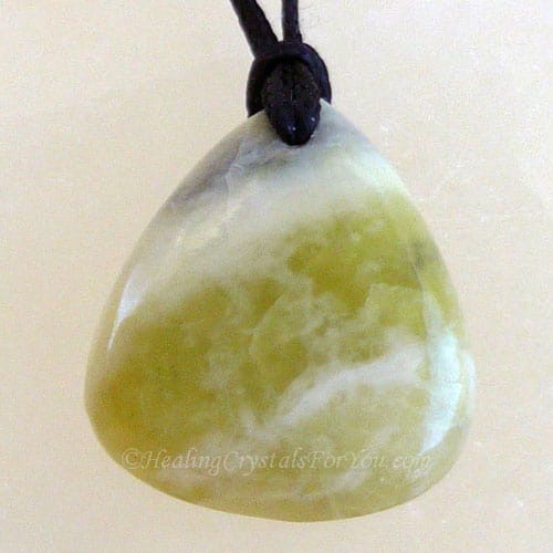 Scottish Greenstone or Iona Marble Pendant