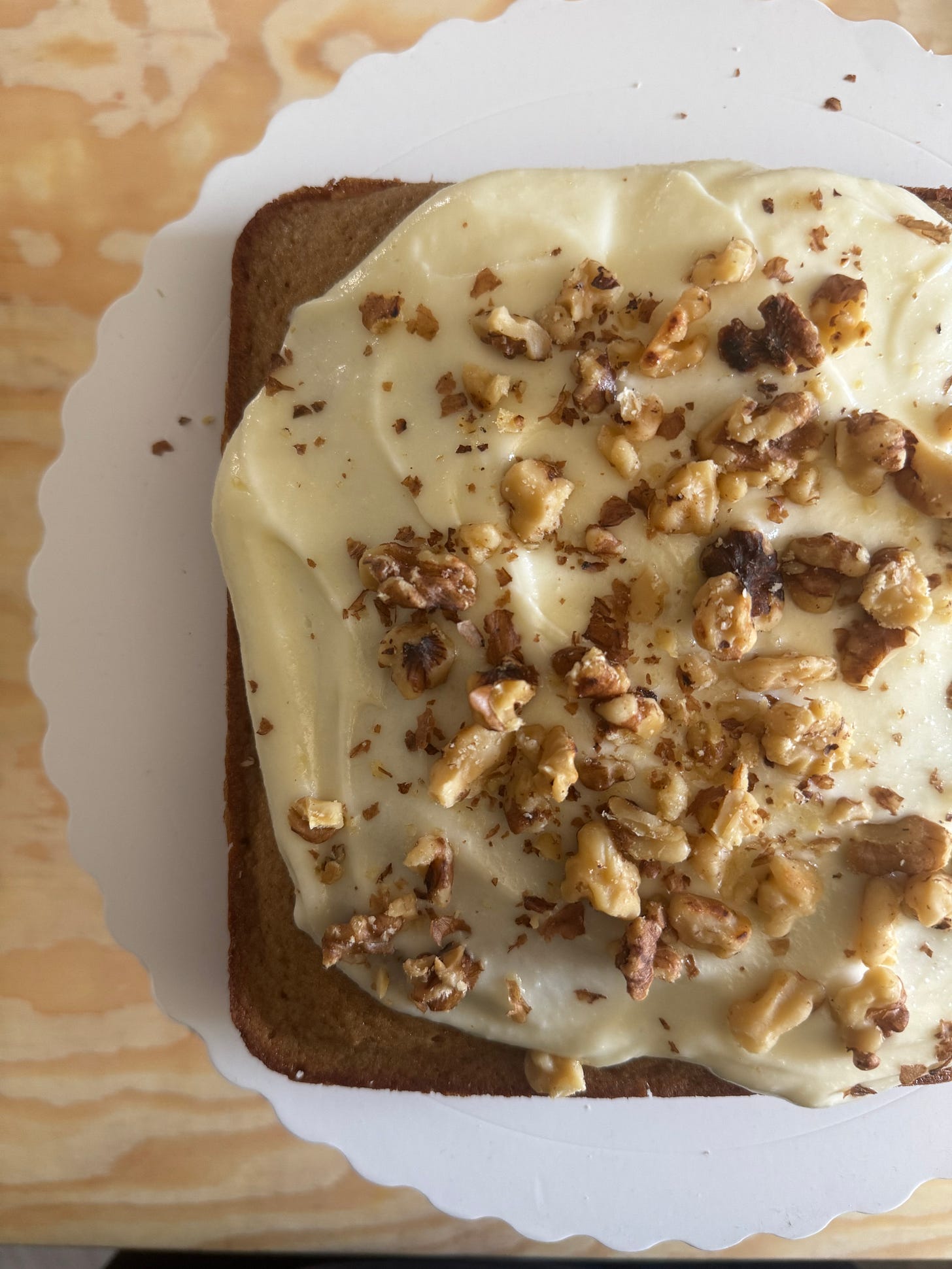 Brown Sugar Snack Cake with Cream Cheese Frosting