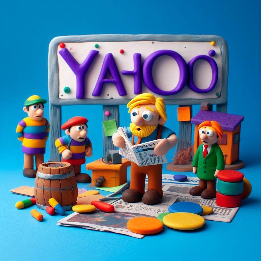 yahoo - in claymation with bright colours