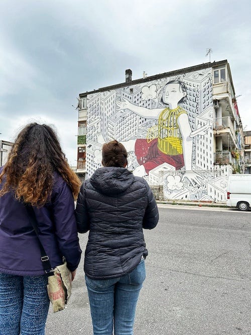Millo street art in Naples