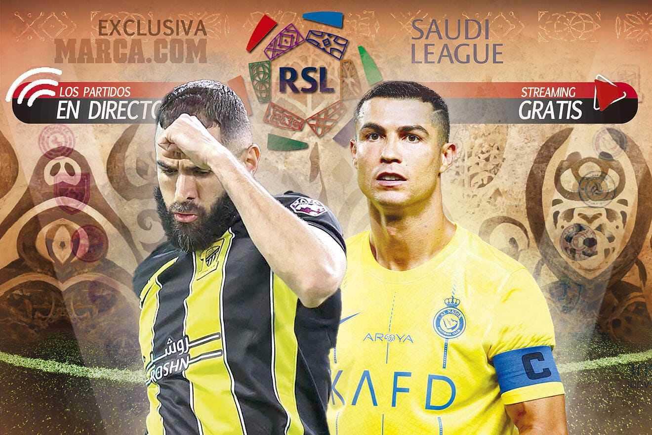 La Liga saudí, en exclusiva y gratis en MARCA.com: podrás ver en directo a Cristiano, Benzema...