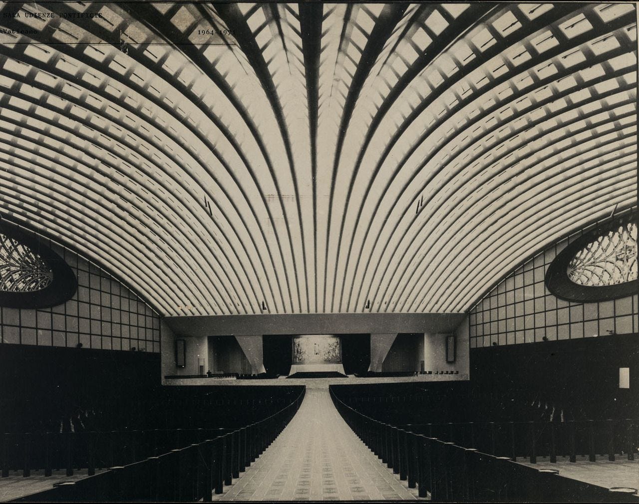 Pier Luigi Nervi - Paul VI Audience Hall, Vatican City 1971 Space ...