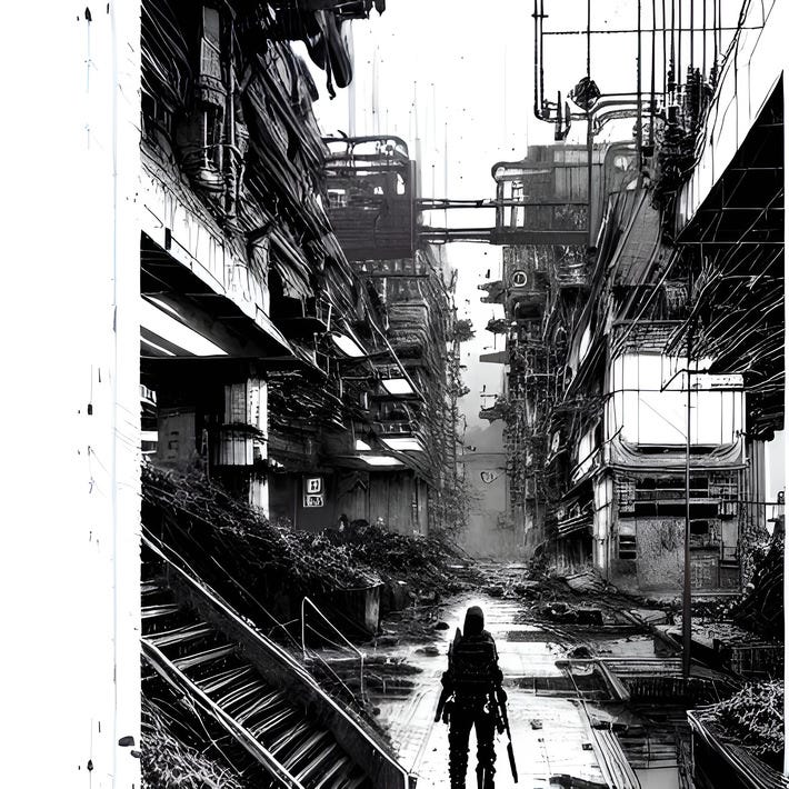 cyberpunk graphic novel - dystopian fantasy - by cyberpunk writer and poet Sam I am 