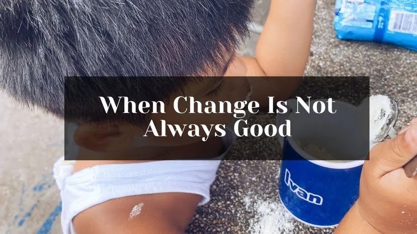 When change is not always good, such as when Lactum recently changed its formulation