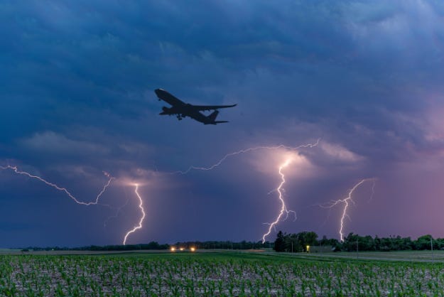 Can a plane be struck by lightning | Bravo 6 | Pilot's Archives