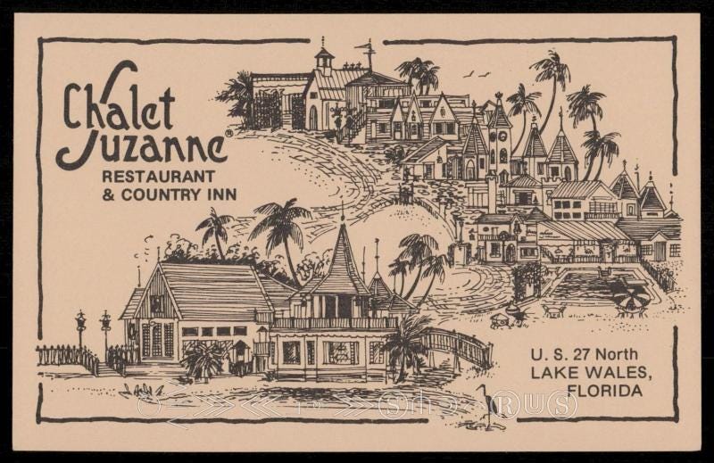 Vintage Chalet Suzanne Postcard