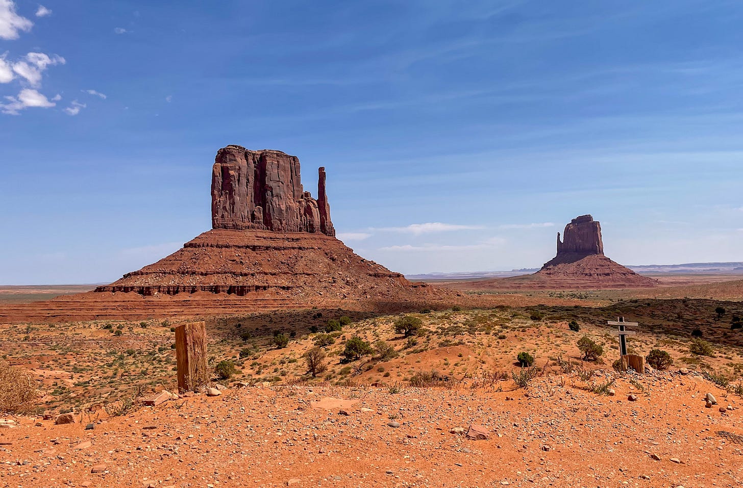 View of the Mittens from the scenic Loop Road in the Valley