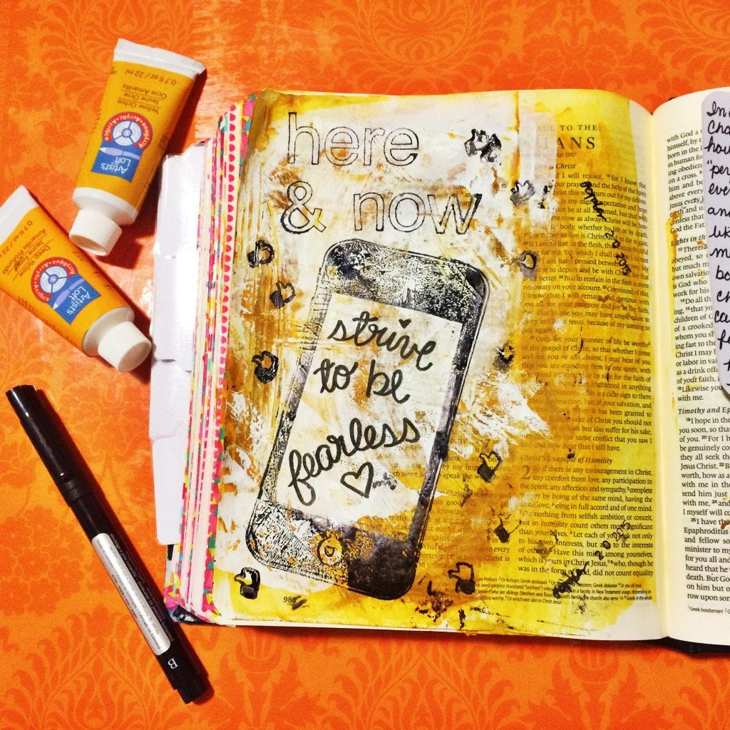 rukristin Awesome Ladies Project Scrapbook Challenges 1.3: Stamping
