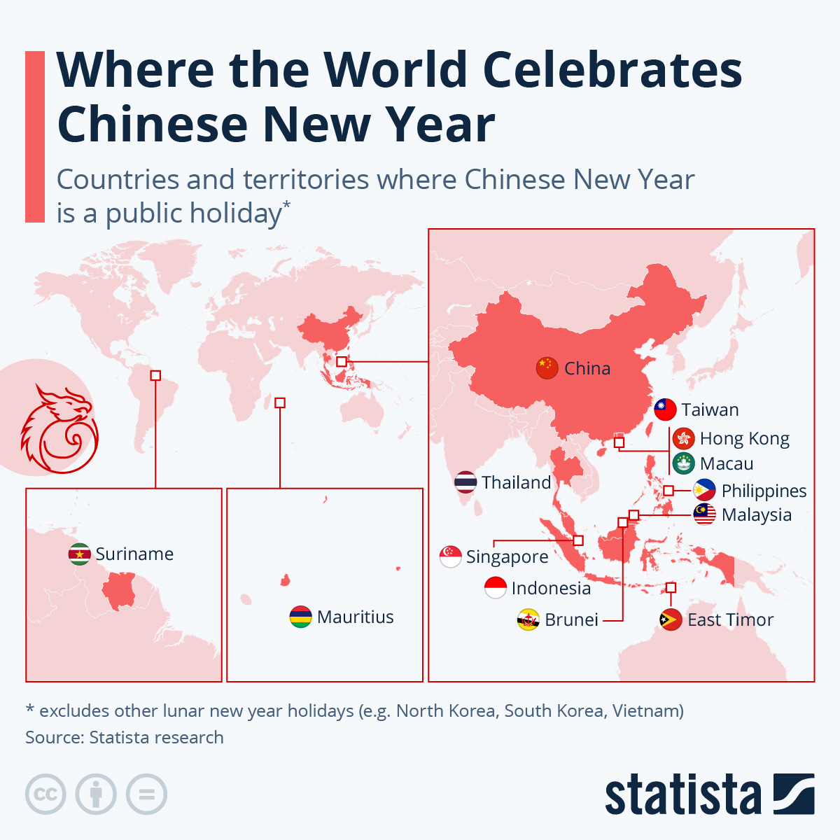 Infographic: Where the World Celebrates Chinese New Year | Statista
