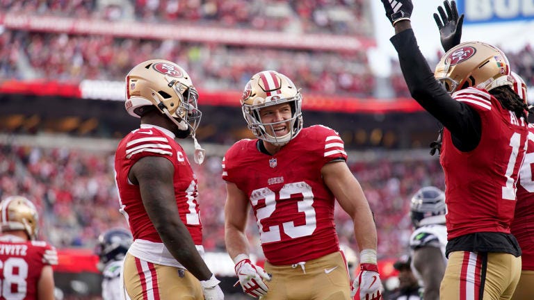 49ers' Christian McCaffrey nails prediction of Eagles-Seahawks play during  Manningcast - A to Z Sports