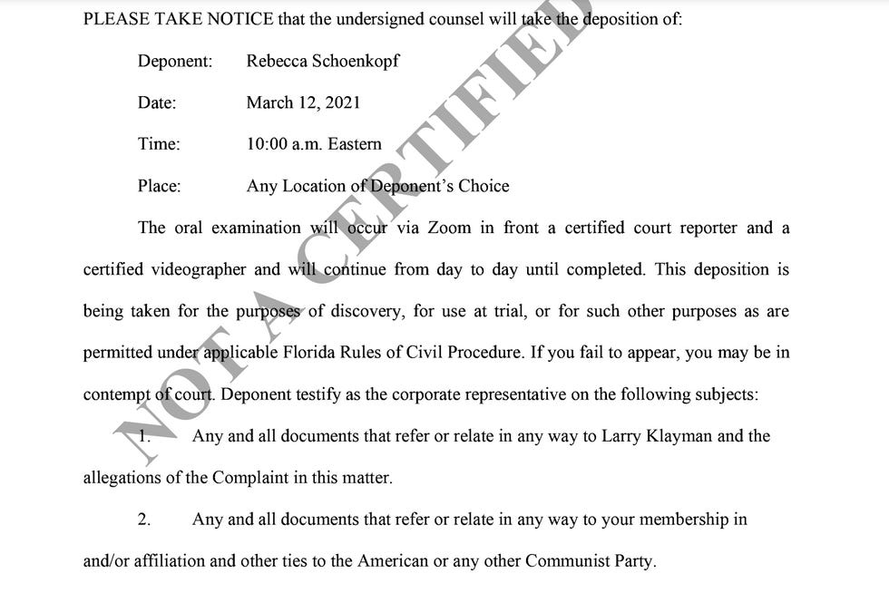 "Any and all documents that refer or relate in any way to your membership in and/or affiliation and other ties to the American or any other Communist Party." 