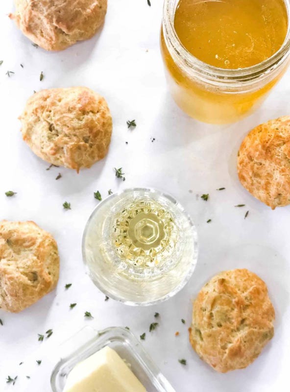 Gougères paired with Crémant