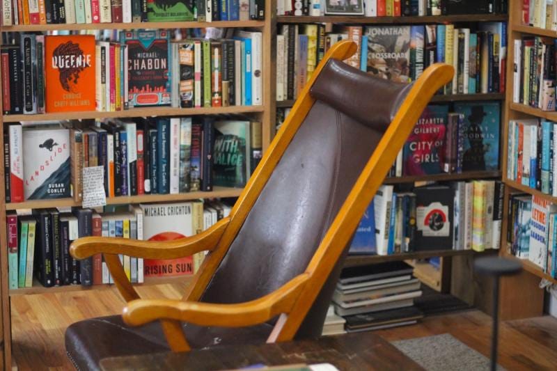 Hudson valley books for humanity-Leather Chair