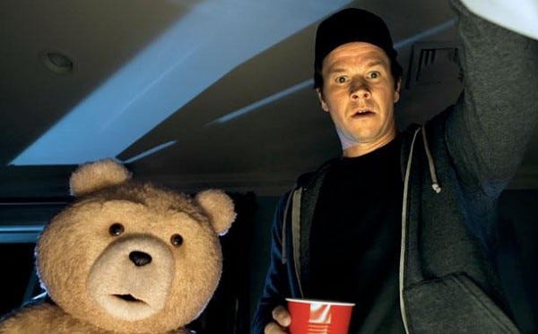 ted 2 mark wahlberg blown away bare by tom brady manhood back with ted2015