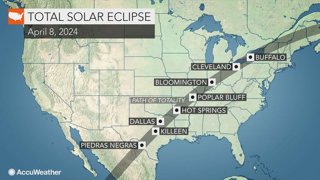 Check out the entire path of totality for the April 2024 total solar eclipse.