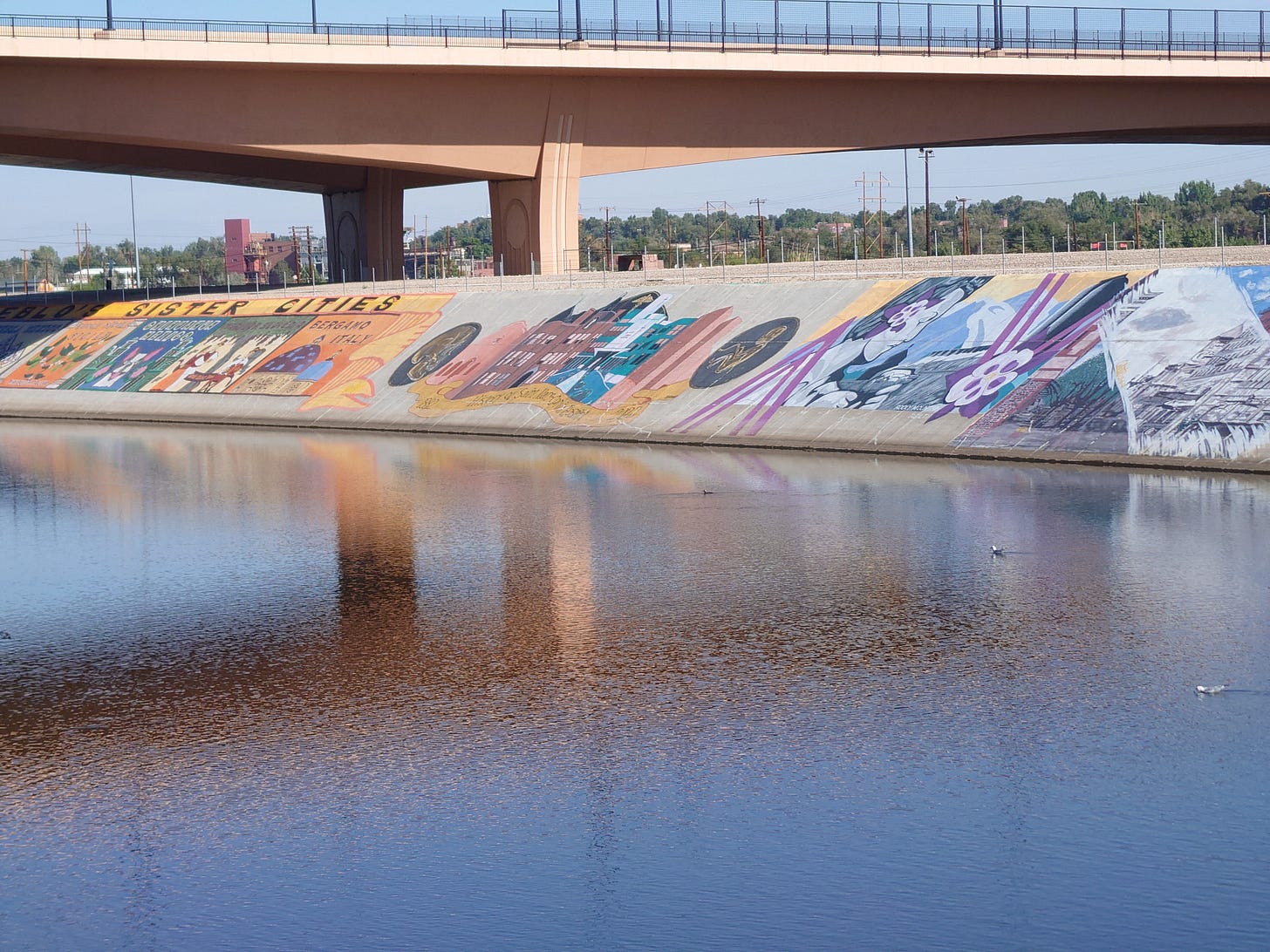 Part of mural along the Arkansas River in Colorado