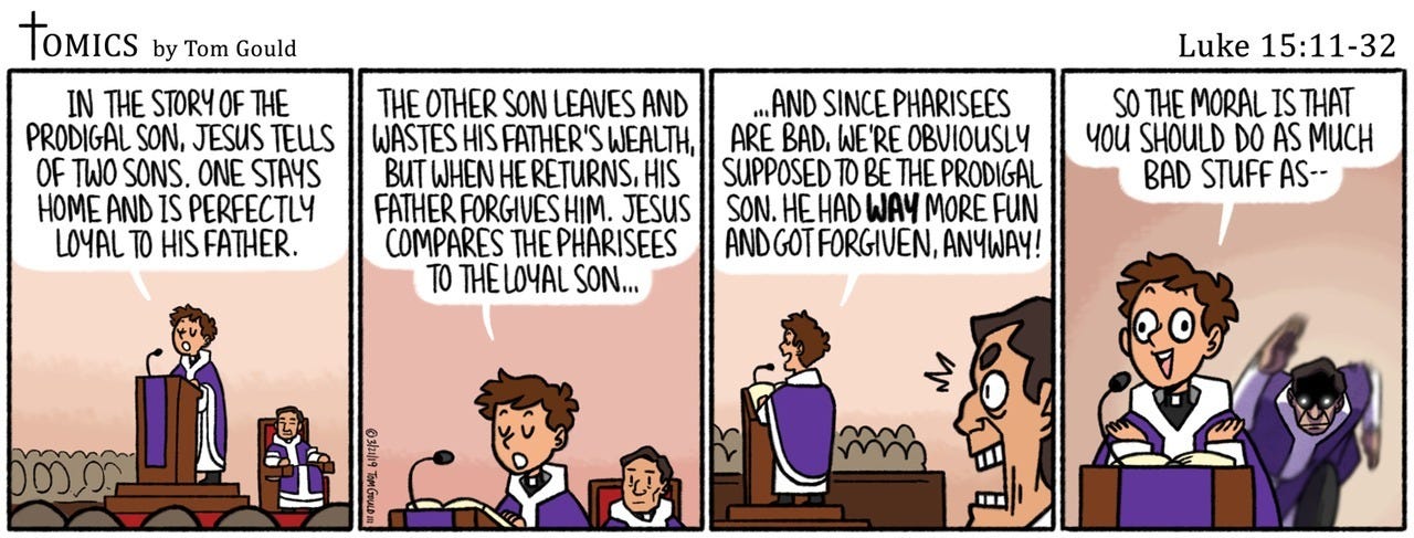 Originally posted on March 29, 2019
If he keeps making homilies like that, he’ll have to be beaten to a pulpit by the other priests.