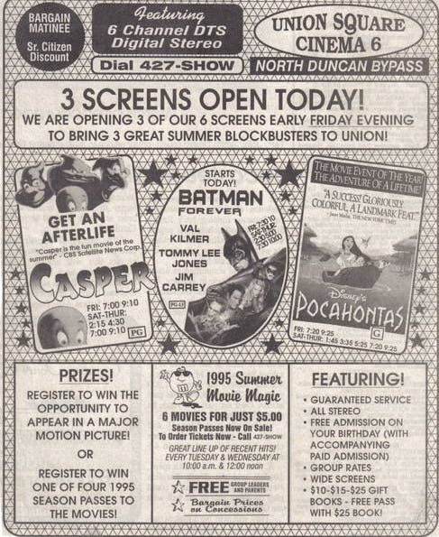 Union Square Cinemas in Union, SC | Get movies, Cinema, Union square