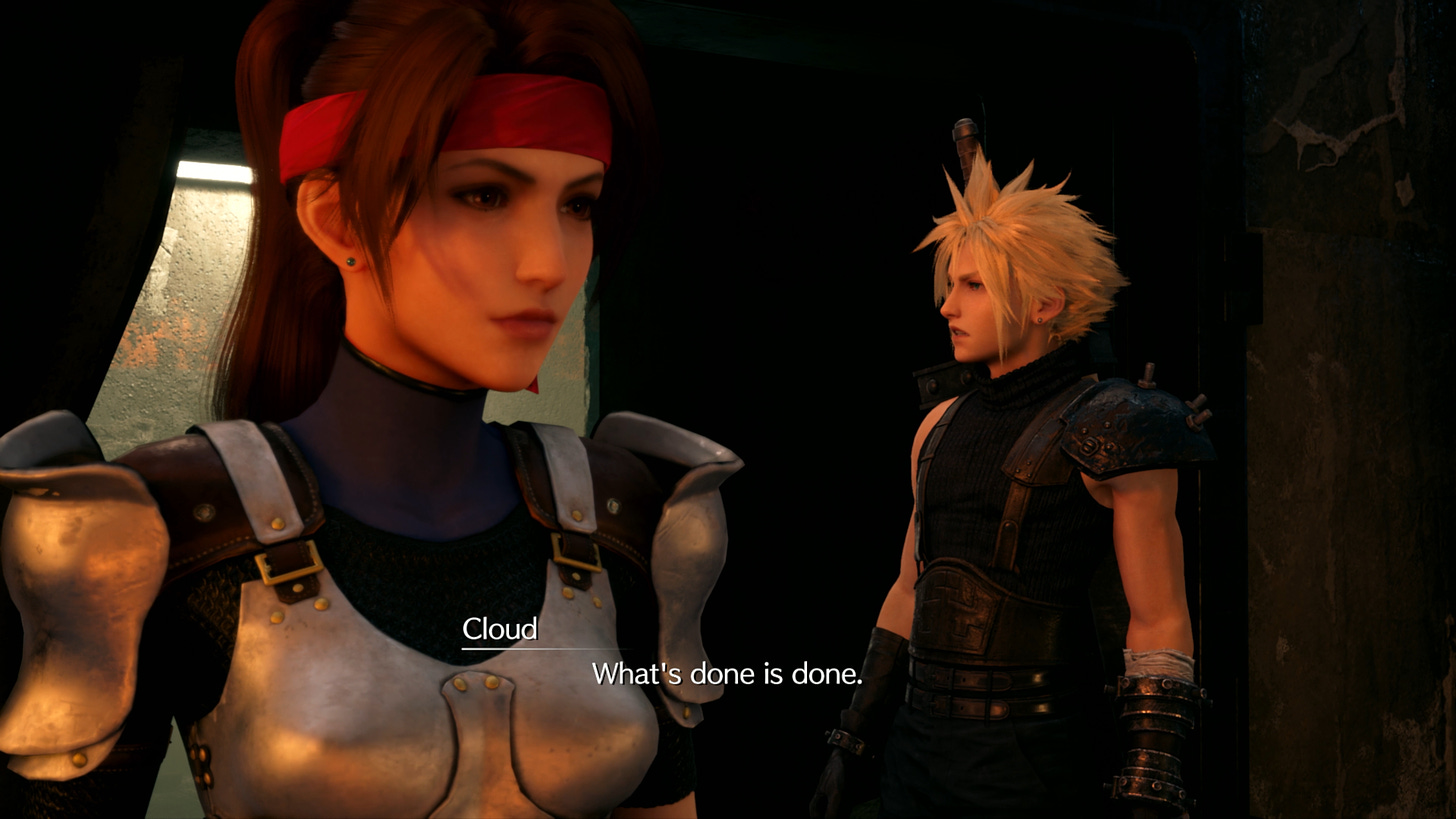 Cloud: "What's done is done."