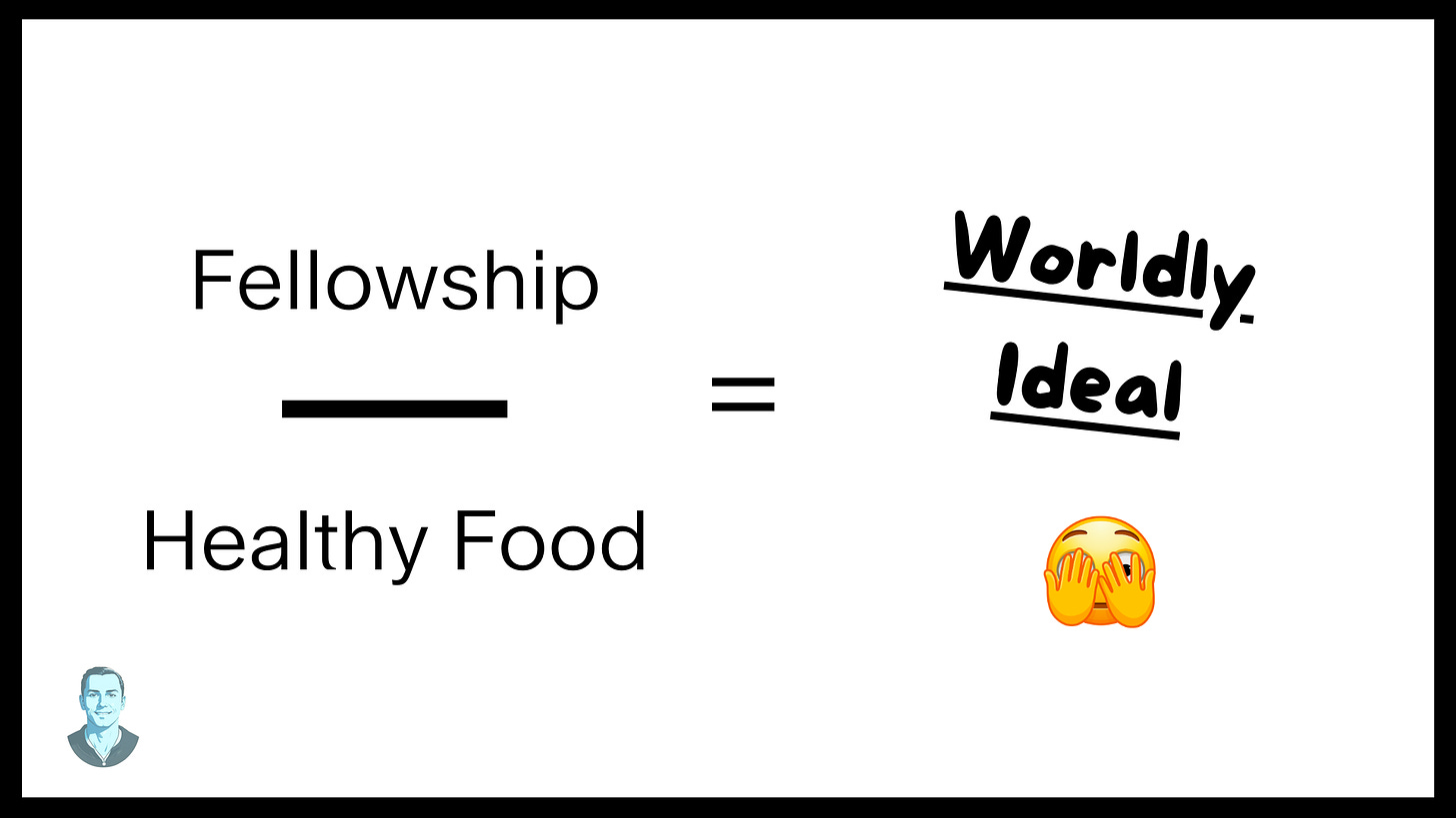 healthy food graphic showing its value