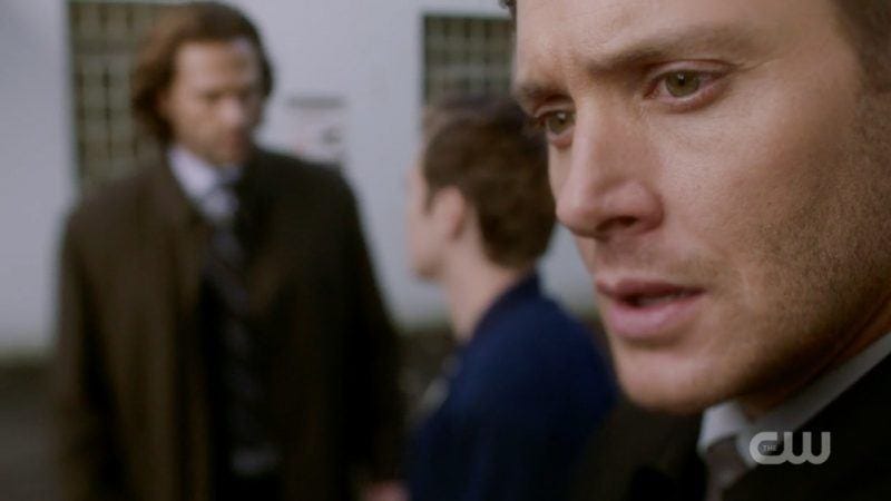 dean winchester reacts as jack touches sam bad place supernatural 1309