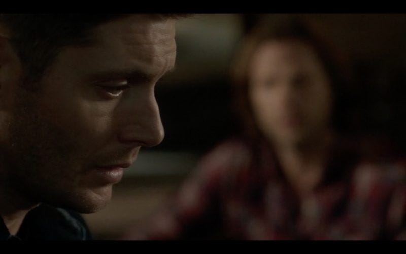 sam watching dean winchester longing bulge from supernatural 1304