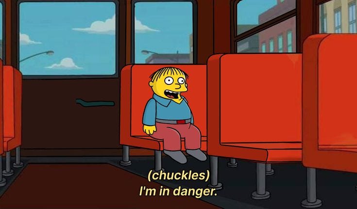 chuckles I'm in danger meme template HD