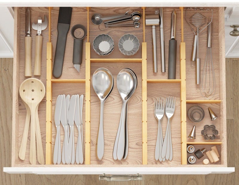 SpaceAid Bamboo Drawer Dividers with Inserts and Labels - Adjustable Expandable Organizers for Kitchen, Home, Office, Dressers, 4 Dividers with 9 Inserts (17-22 in) & Reviews | Wayfair SpaceAid Bamboo Drawer Dividers with Inserts and Labels - Adjustable Expandable Organizers for Kitchen, Home, Office, Dressers, 4 Dividers with 9 Inserts (17-22 in) & Reviews | Wayfair