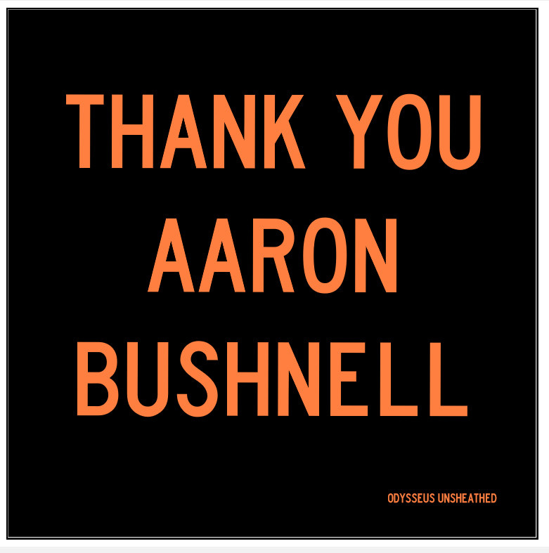 Thank You Aaron Bushnell yard sign