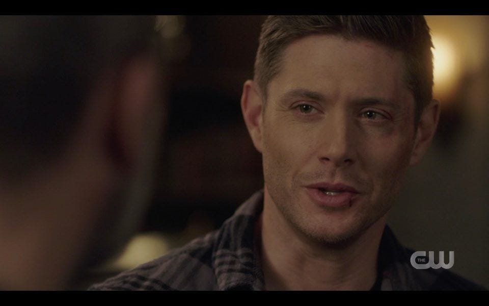 dean winchester responds to john being proud of him spn 1413